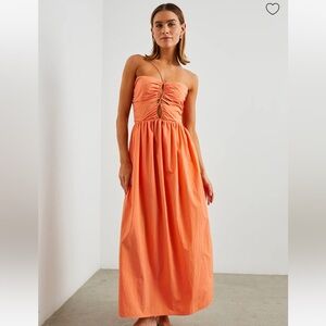 Rails Orange Backless Dress